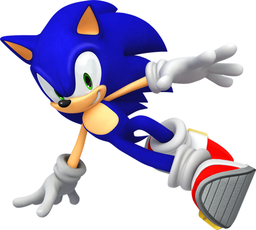 Sonic Unleashed - Sonic Drifting Render